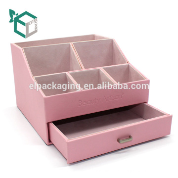 Пользовательские розовый твердый бархат коробка дисплея картона 